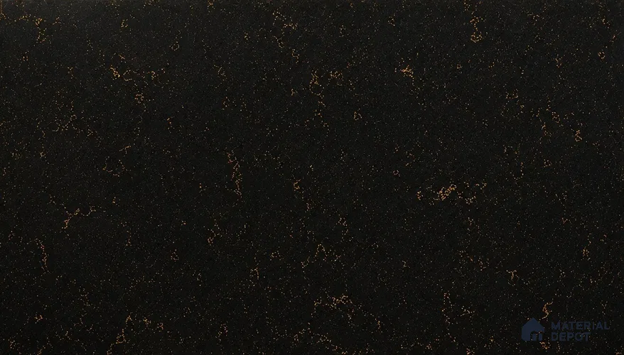 Belina Quartz QR 00391 Ricardo Gold Helsinki Series 11.5 ft x 6.5 ft Quartz - 20 mm | 10 Years and Replacement Warranty | Suitable for Kitchen, Restaurant, Counter Tops, Dining, Reception, office