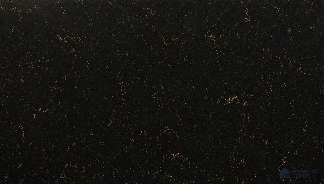 Belina Quartz QR 00391 Ricardo Gold Helsinki Series 11.5 ft x 6.5 ft Quartz - 20 mm | 10 Years and Replacement Warranty | Suitable for Kitchen, Restaurant, Counter Tops, Dining, Reception, office