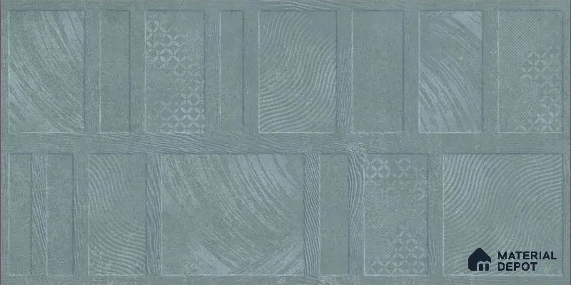 TL 01202 B Quanto Aqua HL 2 600x300 mm Ceramic Bathroom Wall Tile - 8 mm (Sample)