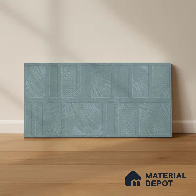 TL 01202 B Quanto Aqua HL 2 600x300 mm Ceramic Bathroom Wall Tile - 8 mm (Sample)