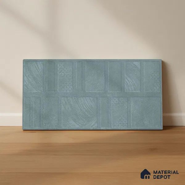 TL 01202 B Quanto Aqua HL 2 600x300 mm Ceramic Bathroom Wall Tile - 8 mm (Sample)