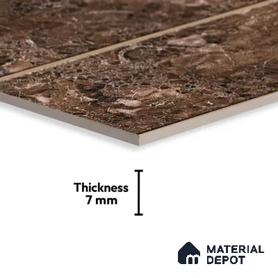 TL 05793 C Quartz Dark 450x300 mm Glossy Finish Ceramic Wall Tile - 7 mm