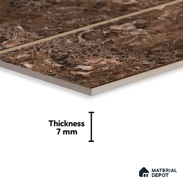 TL 05793 C Quartz Dark 450x300 mm Glossy Finish Ceramic Wall Tile - 7 mm