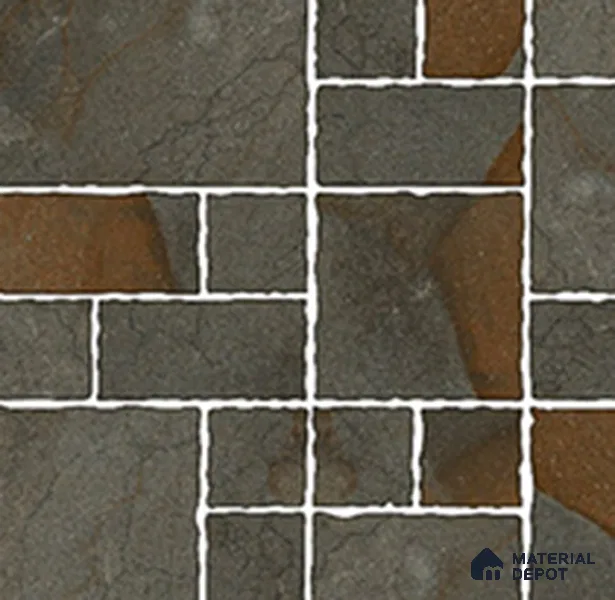 Parking Floor Tile TL 07563 Quiet Alloy | 16 x 16 inch | Anti Skid Matte Finish Heavy Duty Vitrified Tile - 12 mm | Suitable For High Traffic Areas, Terrace, Balcony | Pattern Alignment May Vary | 2-3 mm Spacer is Mandatory