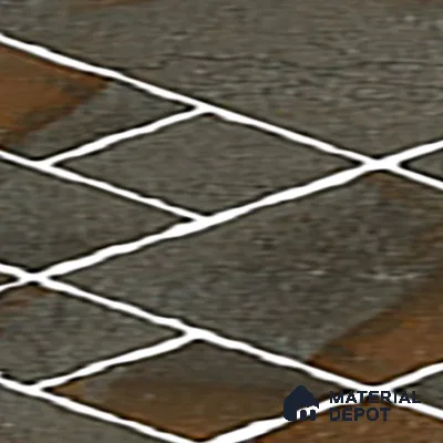 Parking Floor Tile TL 07563 Quiet Alloy | 16 x 16 inch | Anti Skid Matte Finish Heavy Duty Vitrified Tile - 12 mm | Suitable For High Traffic Areas, Terrace, Balcony | Pattern Alignment May Vary | 2-3 mm Spacer is Mandatory