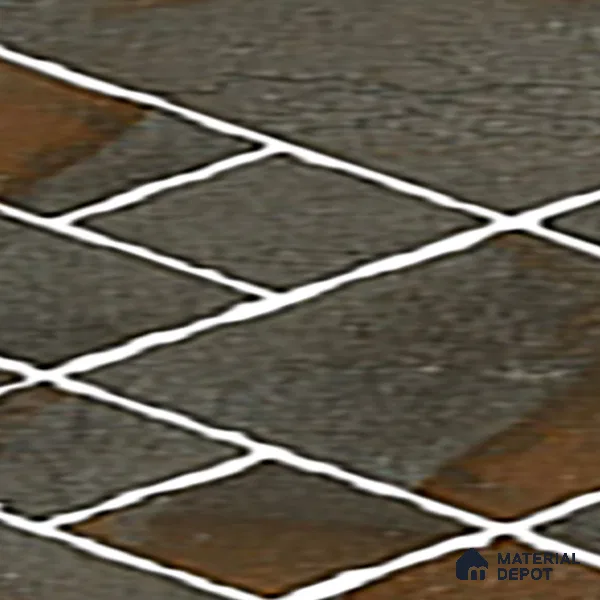 Parking Floor Tile TL 07563 Quiet Alloy | 16 x 16 inch | Anti Skid Matte Finish Heavy Duty Vitrified Tile - 12 mm | Suitable For High Traffic Areas, Terrace, Balcony | Pattern Alignment May Vary | 2-3 mm Spacer is Mandatory