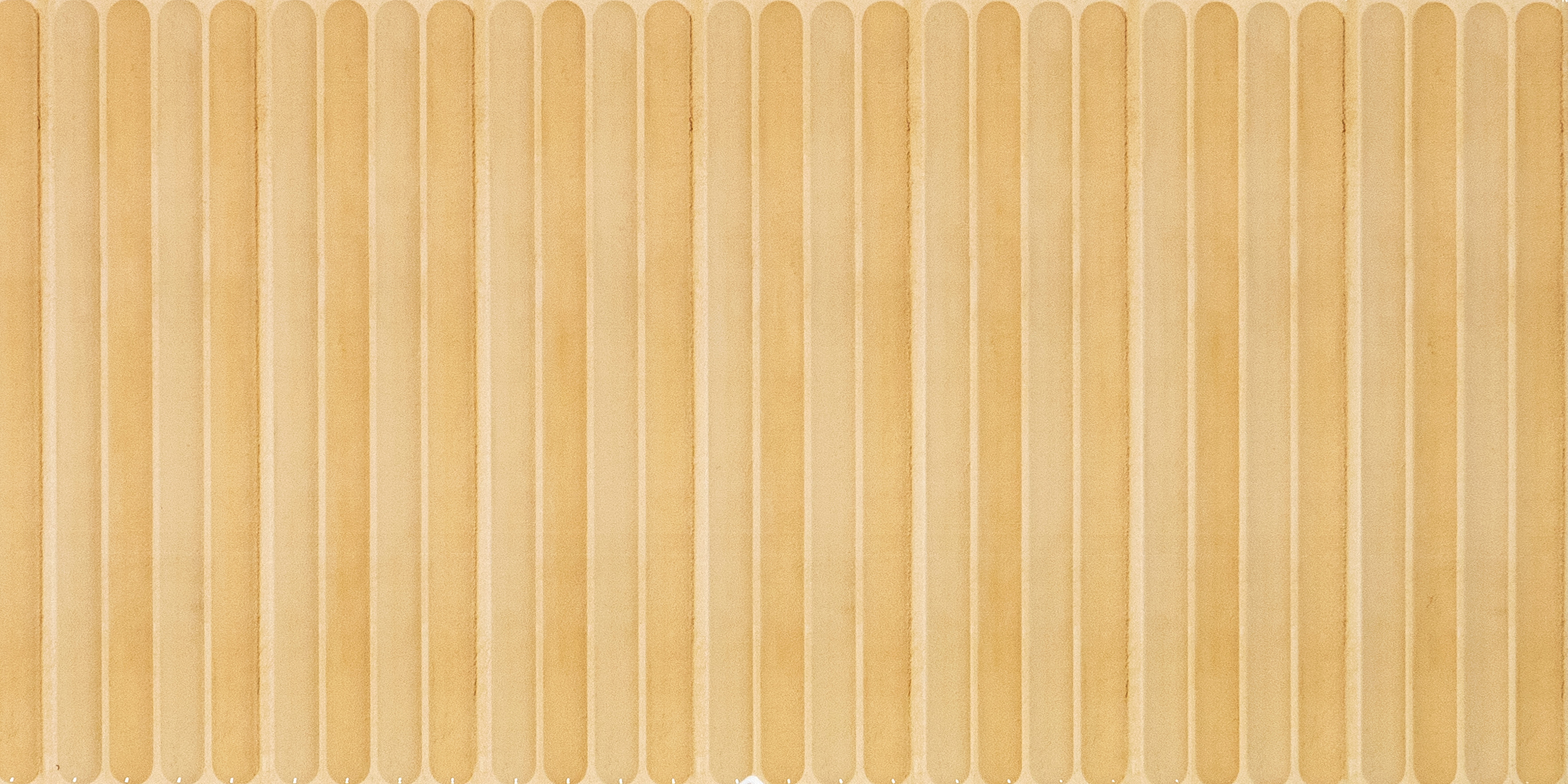 Faux Subway Wall Tile TL 05377 C Miraq Ripple Stripes Beige 2 ft x 1 ft Ceramic Glossy Finish - 8 mm | Suitable For Kitchen, Bathroom Walls and Backsplashes | Please Expect a Slight Variation of Pattern
