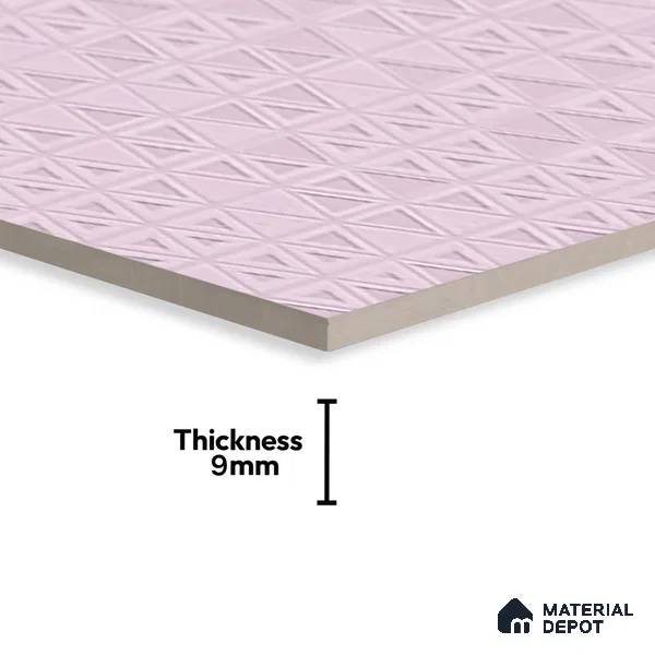 TL 00693 B Radiant Rosy Series Pattern 3 Pink Matte Finish 4 ft x 2 ft Full Body Vitrified Tile - 9 mm (Sample)