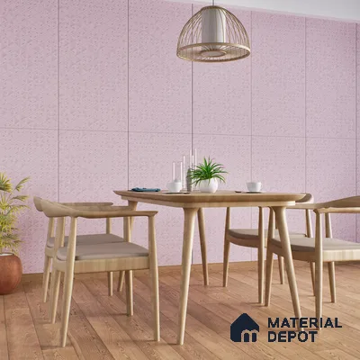 TL 00693 B Radiant Rosy Series Pattern 3 Pink Matte Finish 4 ft x 2 ft Full Body Vitrified Tile - 9 mm (Sample)
