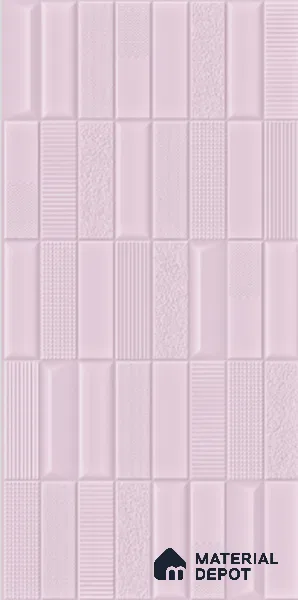 TL 00693 D Radiant Rosy Series Pattern 1 Pink Matte Finish 4 ft x 2 ft Full Body Vitrified Tile - 9 mm (Sample)