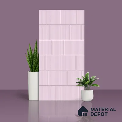 TL 00693 E Radiant Rosy Series Pattern 2 Pink Matte Finish 4 ft x 2 ft Full Body Vitrified Tile - 9 mm (Sample)
