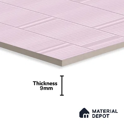 TL 00693 E Radiant Rosy Series Pattern 2 Pink Matte Finish 4 ft x 2 ft Full Body Vitrified Tile - 9 mm (Sample)