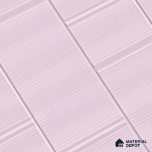 TL 00693 E Radiant Rosy Series Pattern 2 Pink Matte Finish 4 ft x 2 ft Full Body Vitrified Tile - 9 mm (Sample)