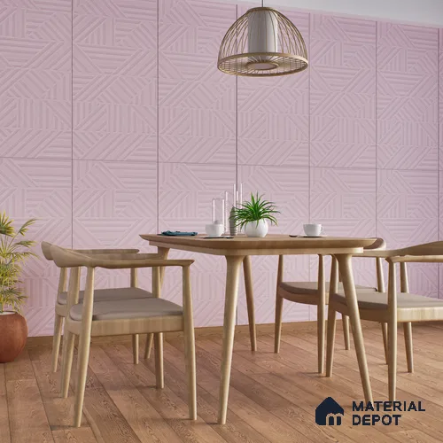 TL 00693 F Radiant Rosy Series Pattern 4 Pink Matte Finish 4 ft x 2 ft Full Body Vitrified Tile - 9 mm