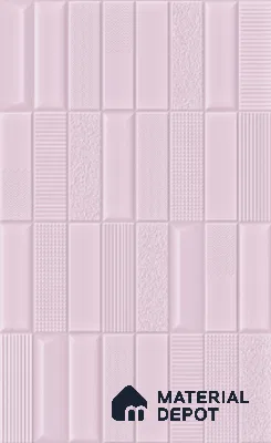 TL 00693 G Radiant Rosy Series Pattern 5 Pink Chrome Finish 4 ft x 2 ft Full Body Vitrified Tile - 9 mm (Sample)