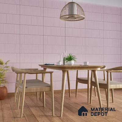 TL 00693 H Radiant Rosy Series Pattern 6 Pink Chrome Finish 4 ft x 2 ft Full Body Vitrified Tile - 9 mm (Sample)