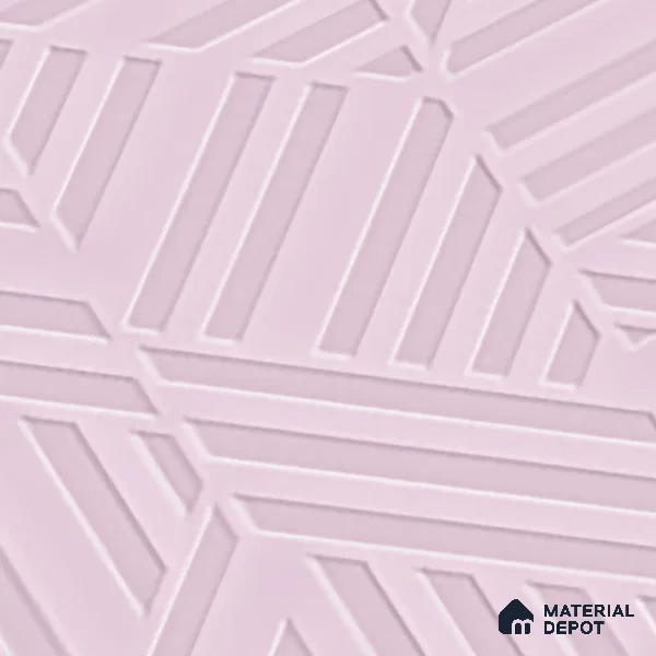 TL 00693 I Radiant Rosy Series Pattern 8 Pink Chrome Finish 4 ft x 2 ft Full Body Vitrified Tile - 9 mm (Sample)