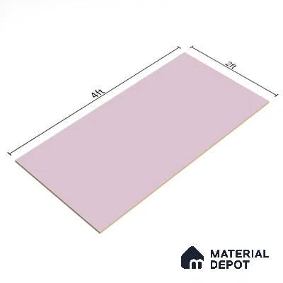 TL 00693 A Radiant Rosy Series Plain Pink Matte Finish 4 ft x 2 ft Full Body Vitrified Tile - 9 mm