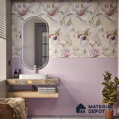 TL 00693 A Radiant Rosy Series Plain Pink Matte Finish 4 ft x 2 ft Full Body Vitrified Tile - 9 mm