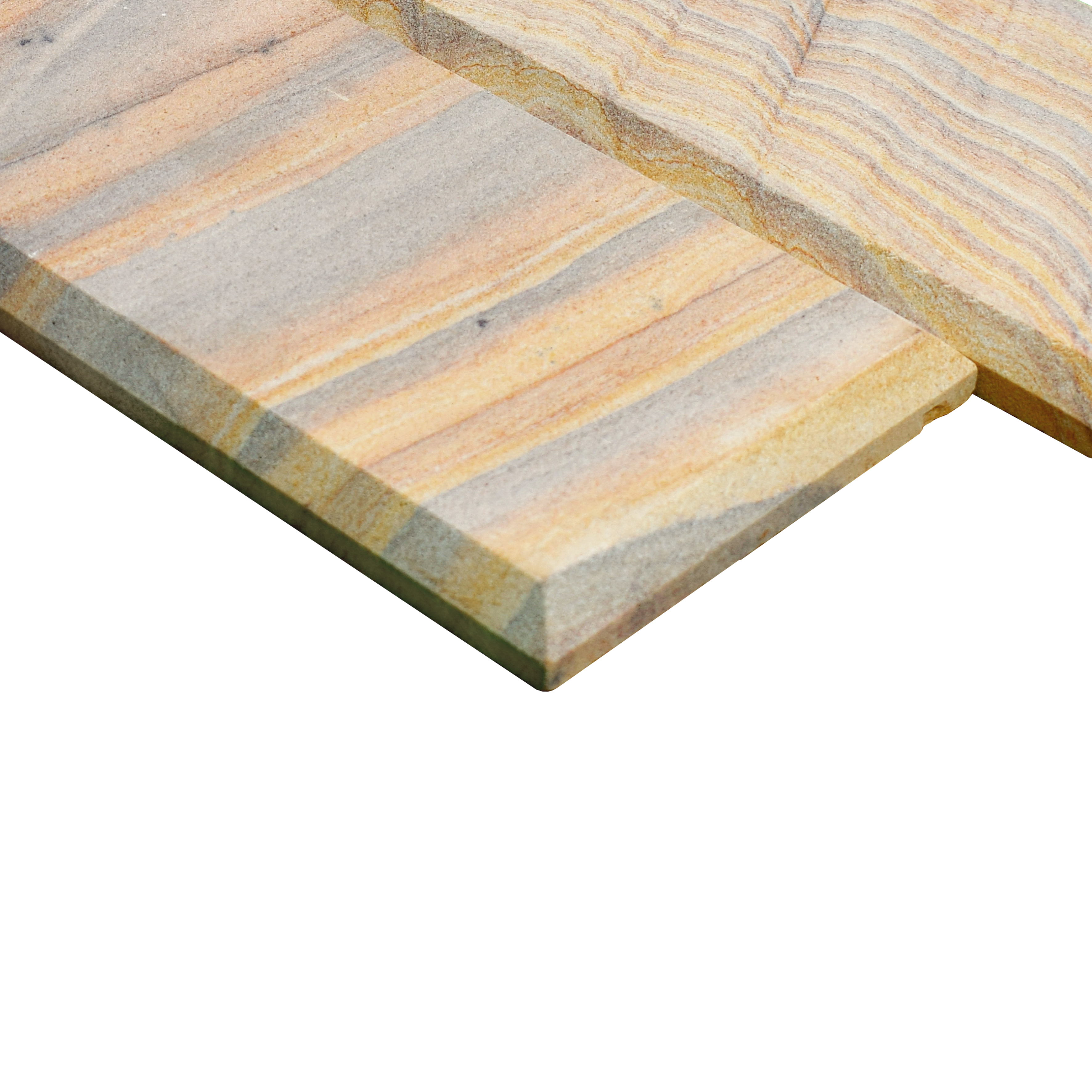 WL 00116 Rainbow 01 150 x 300 mm Natural Stone Wall Cladding | 1 Sq. Ft. = 2 Pieces |  Stone is a Natural Product, Please Expect Variation in Shades