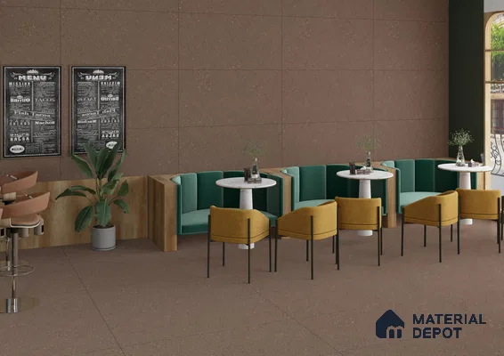 Cozy Cafe with Warm Earthy Tones | Material Depot
