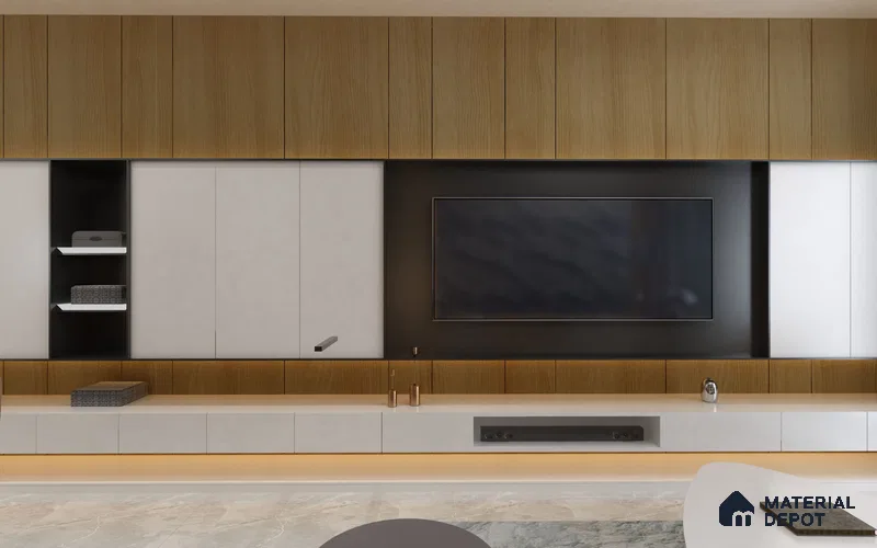 Wooden Look RD 35 Rain Drops 8 ft x 4 ft Texture Finish Decorative Laminate - 1 mm | Suitable for TV Unit, Wardrobe, Kitchen Cabinets