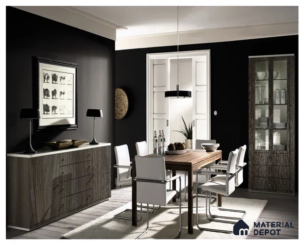 Wooden Look RD 37 Rain Drops 8 ft x 4 ft Texture Finish Decorative Laminate - 1 mm | Suitable for TV Unit, Wardrobe, Kitchen Cabinets