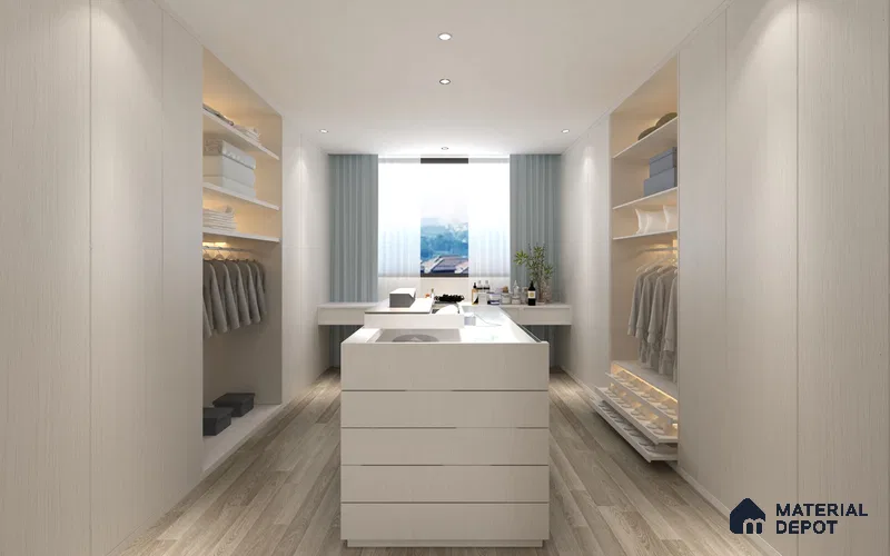 Wooden Look RD 64 Rain Drops 8 ft x 4 ft Texture Finish Decorative Laminate - 1 mm | Suitable for TV Unit, Wardrobe, Kitchen Cabinets