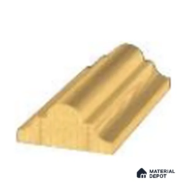 BB Grade Teak Wood Designer Wainscot Wall Moulding Granulux PM 00431 B | 7.5 ft x 38 mm x 15 mm | Nail & Adhesive Installation