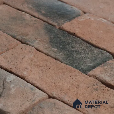 WL 00072 Red Brick 63.5 x 229 mm Natural Stone Wall Cladding |  Stone is a Natural Product, Please Expect Variation in Shades