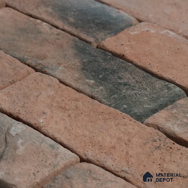 WL 00072 Red Brick 63.5 x 229 mm Natural Stone Wall Cladding |  Stone is a Natural Product, Please Expect Variation in Shades