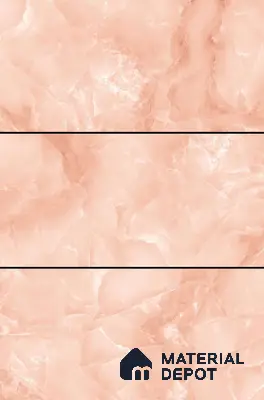 Marble Floor & Wall Tile TL 06393 Afyon Onyx Rose 4 ft x 2 ft High Gloss Finish Vitrified Tile - 9 mm | Suitable for Living Room, Bedroom & Bathroom