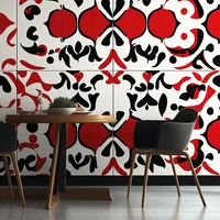 Red Moroccan tiles