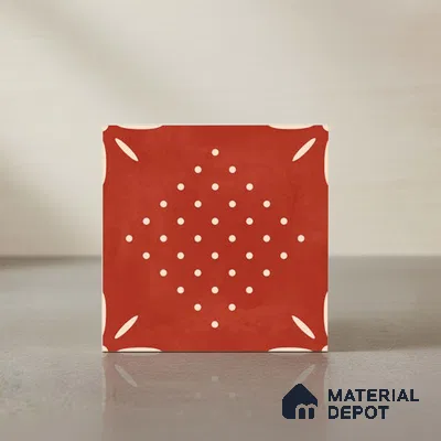 Moroccan Wall & Floor Tile TL 10040 | CRV-95 | 1 ft x 1 ft Matte Finish Ceramic Tile - 10 mm | Suitable for Bathroom, Kitchen, Balcony | Please Expect a Slight Variation of Pattern
