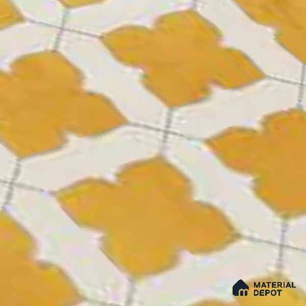Moroccan Wall & Floor Tile TL 10032 B | CRV-80 | 1 ft x 1 ft Matte Finish Ceramic Tile - 10 mm | Suitable for Bathroom, Kitchen, Balcony | Please Expect a Slight Variation of Pattern