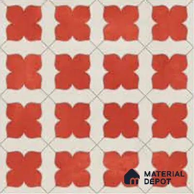 Wall & Floor Tile TL 10032 | CRV-79 | 1 ft x 1 ft  Finish Ceramic Tile - 10 mm | Suitable for Living Room, Bedroom, Bathroom & Kitchen | Please Expect a Slight Variation of Pattern (Sample)