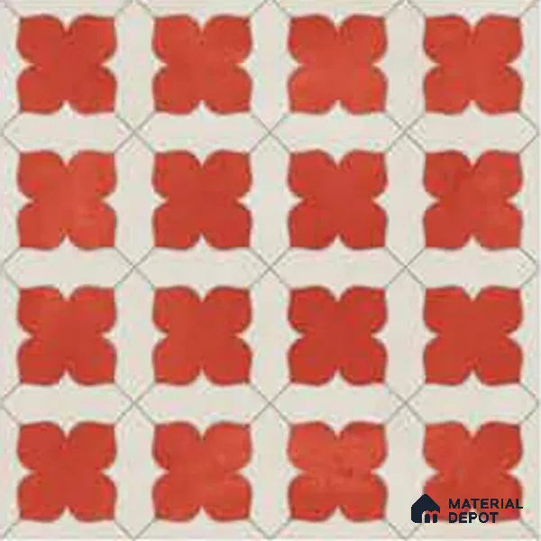 Wall & Floor Tile TL 10032 | CRV-79 | 1 ft x 1 ft  Finish Ceramic Tile - 10 mm | Suitable for Living Room, Bedroom, Bathroom & Kitchen | Please Expect a Slight Variation of Pattern (Sample)