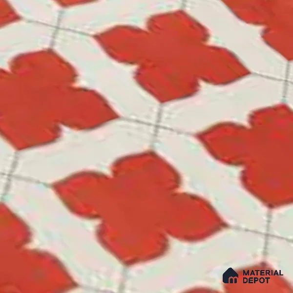 Wall & Floor Tile TL 10032 | CRV-79 | 1 ft x 1 ft  Finish Ceramic Tile - 10 mm | Suitable for Living Room, Bedroom, Bathroom & Kitchen | Please Expect a Slight Variation of Pattern (Sample)
