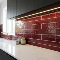 Red Subway Tile