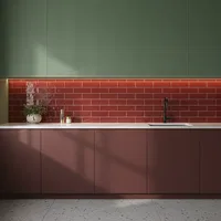 Red Subway Tiles