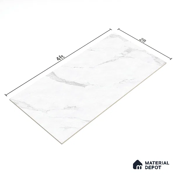 Marble Floor & Wall Tile | TL 01511 Orra Satuario P9 4 ft x 2 ft Matte Finish Vitrified Tile - 9 mm | Suitable For Living Room, Bedroom, Dining Area