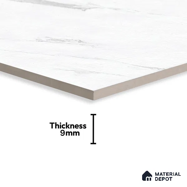 Marble Floor & Wall Tile | TL 01511 Orra Satuario P9 4 ft x 2 ft Matte Finish Vitrified Tile - 9 mm | Suitable For Living Room, Bedroom, Dining Area