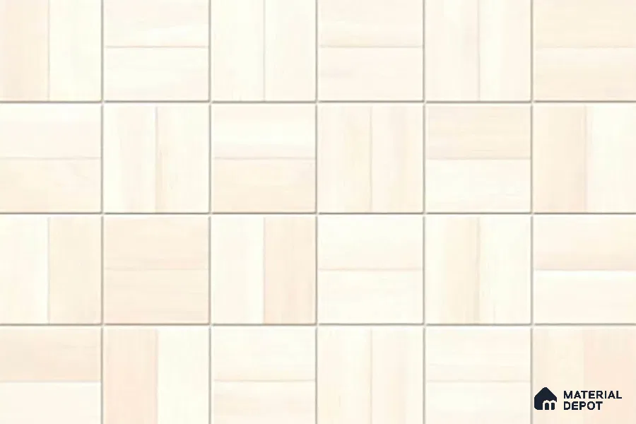 Faux Subway Wall Tile TL 01612 C Light Cashmere Cream 18 x 12 inch Glossy Finish Ceramic Tile - 6 mm