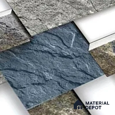 TL 01660 Grey & Blue 18 x 12 inch Glossy Finish Ceramic Wall Tile - 6 mm