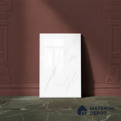 TL 01656 C Highlighter 3 White 18 x 12 inch Glossy Finish Ceramic Wall Tile - 6 mm