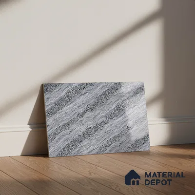 TL 01631 D Dark Dark Grey 18 x 12 inch Glossy Finish Ceramic Wall Tile - 6 mm
