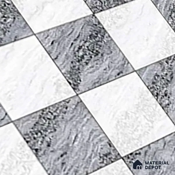 TL 01631 A Highlighter 1 White & Ash Grey 18 x 12 inch Glossy Finish Ceramic Wall Tile - 6 mm