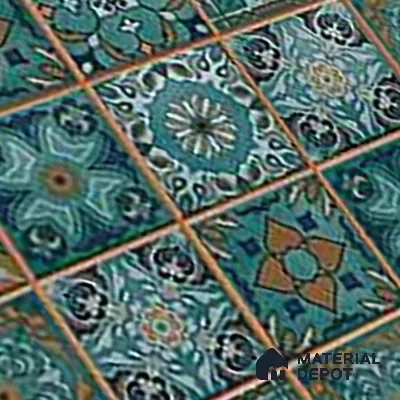 TL 01621 B Highlighter Floral Green 18 x 12 inch Glossy Finish Ceramic Wall Tile - 6 mm