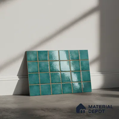 Subway Wall Tile TL 01621 C Dark Green 18 x 12 inch Glossy Finish Ceramic Tile - 6 mm