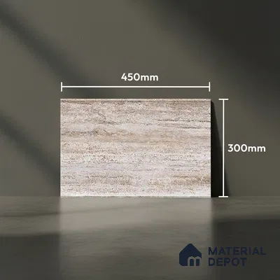 TL 01622 C Dark Sandy Beige 18 x 12 inch Glossy Finish Ceramic Wall Tile - 6 mm